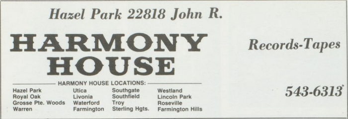 Harmony House Records and Tapes - Hazel Park - 22818 John R 6 (newer photo)